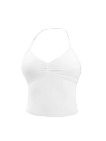 Women'S Sleeveless Sports Bra Set, Detachable Pads, High-Waisted Tight Pants, Sporty Style, Ideal for Yoga, Fitness, Daily Wear, Fitness Suit