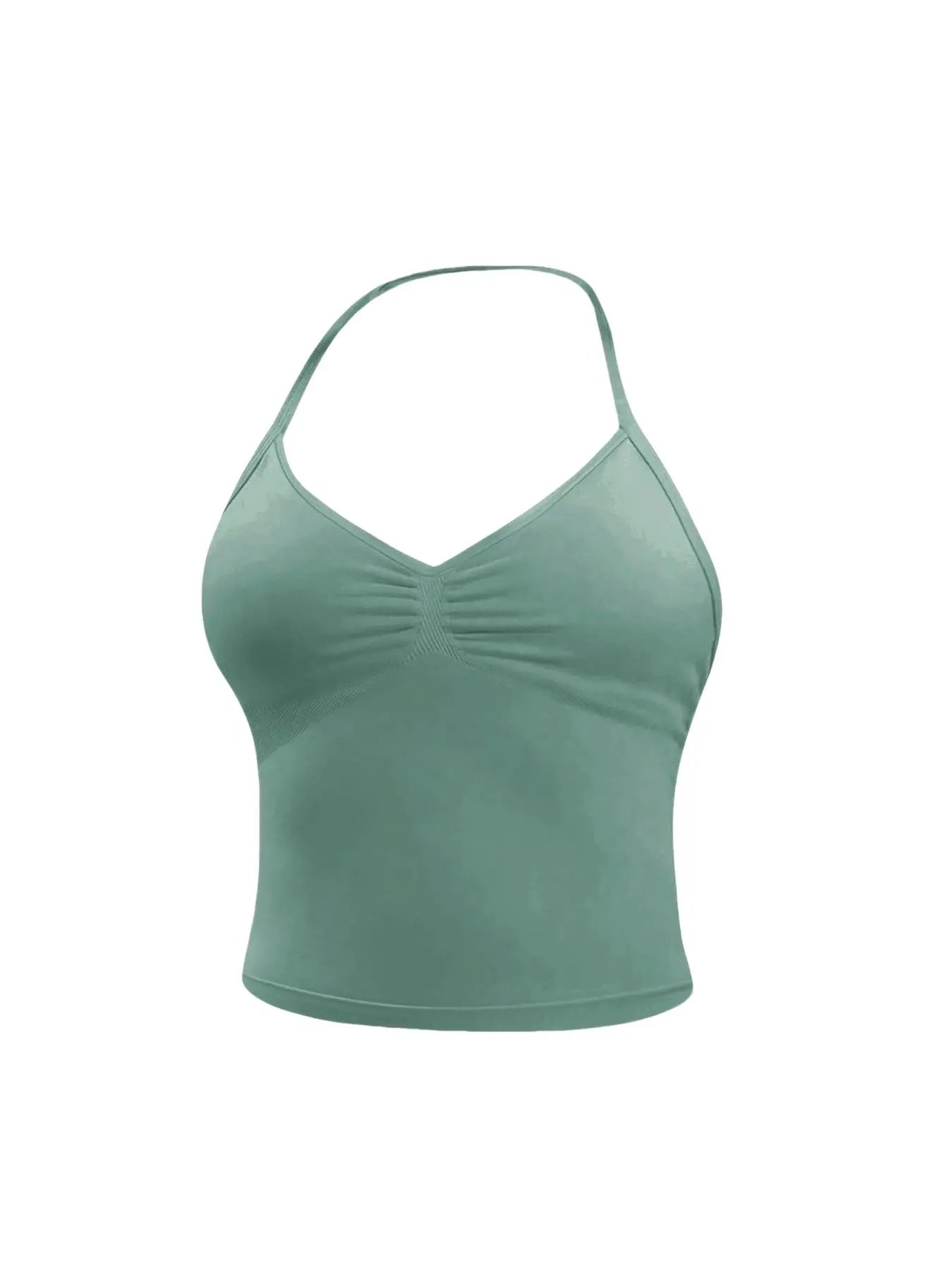Women'S Sleeveless Sports Bra Set, Detachable Pads, High-Waisted Tight Pants, Sporty Style, Ideal for Yoga, Fitness, Daily Wear, Fitness Suit